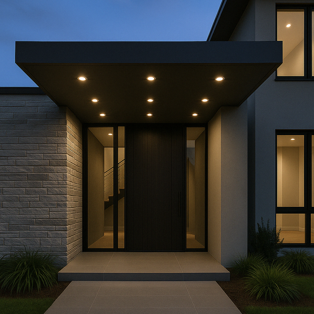 Modern Home Downlight installation