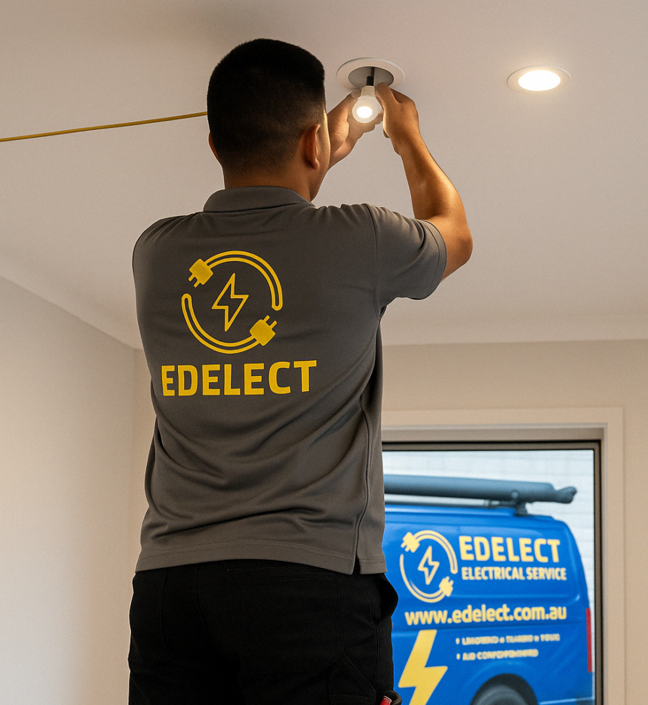 edgar-installing-downlight-in-newcastle